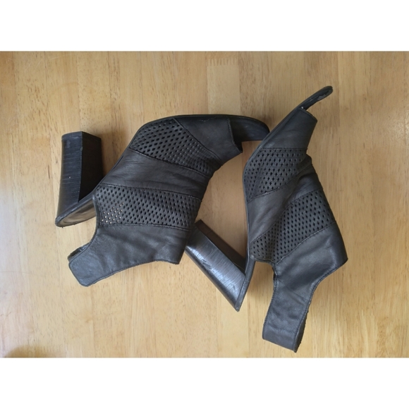 Franco Sarto Shoes - BOGO ITEM- Franco Sarto Heeled Booties Open Square Toe 11